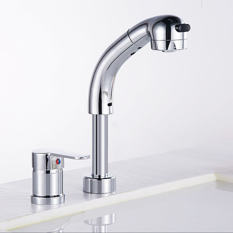 Lisslune | Vessel washbasin mixer High arch three-way faucet 2-hole fittings
