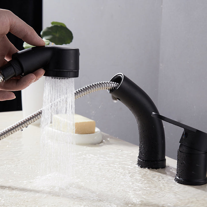 Lisslune | Vessel washbasin mixer High arch three-way faucet 2-hole fittings