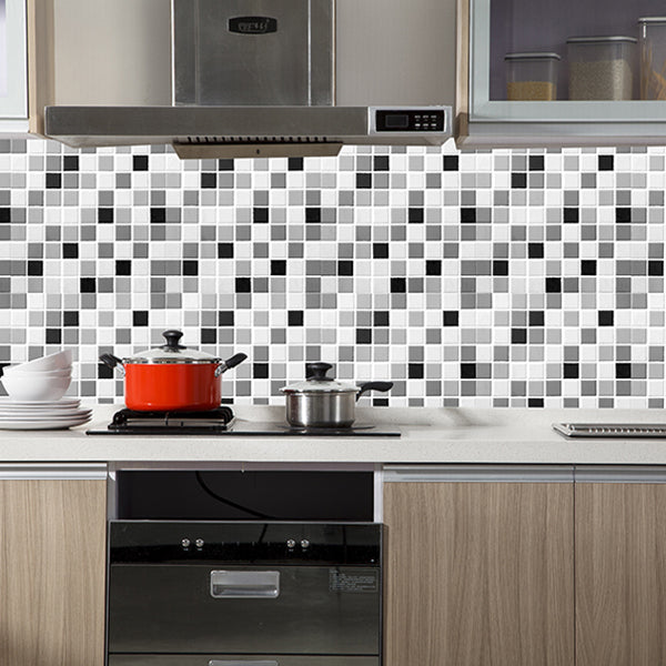 Skorter | Mosaic Tile Wallpaper Plastic Waterproof Peel & Stick Mosaic Tile