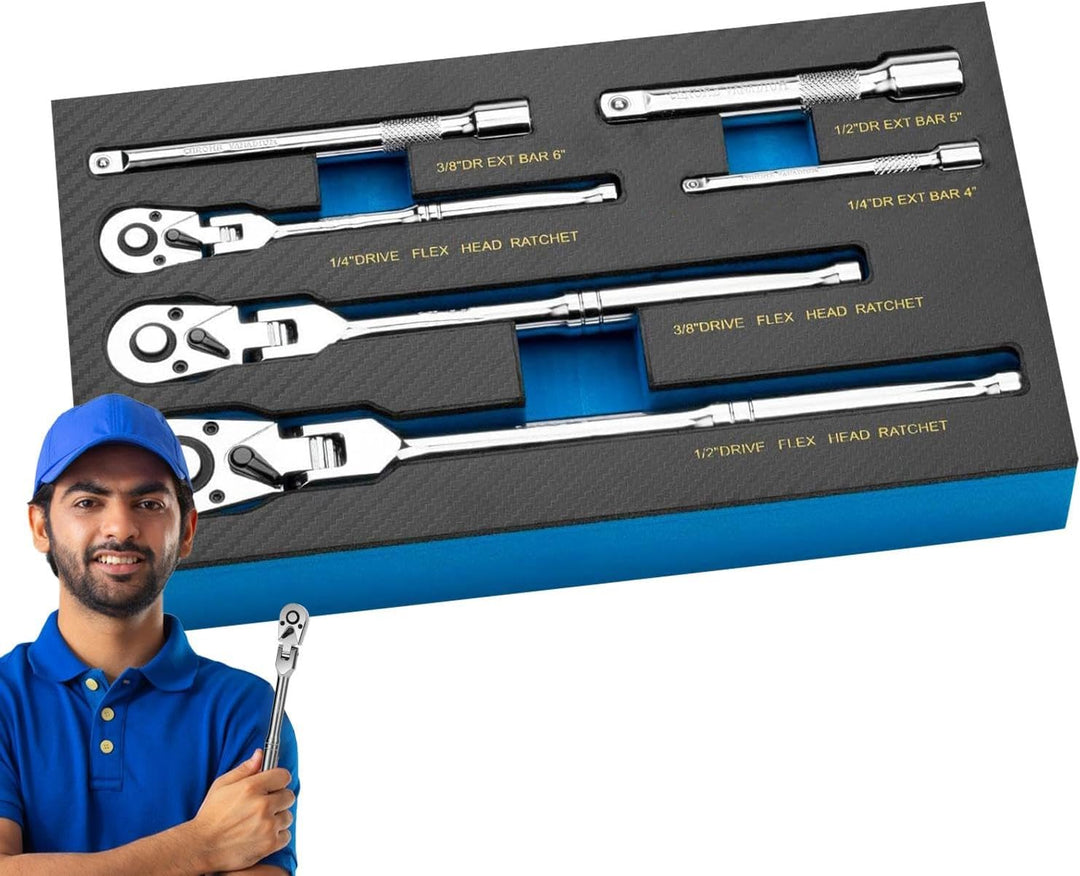Lisslune | Flexible Head Ratchet Wrench Set – Durotorq