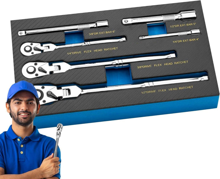 Lisslune | Flexible Head Ratchet Wrench Set – Durotorq