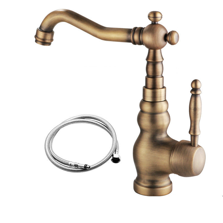 Lisslune | Deck Mounted Copper Roman Tub Faucet Double Handles Roman Tub Faucet Set