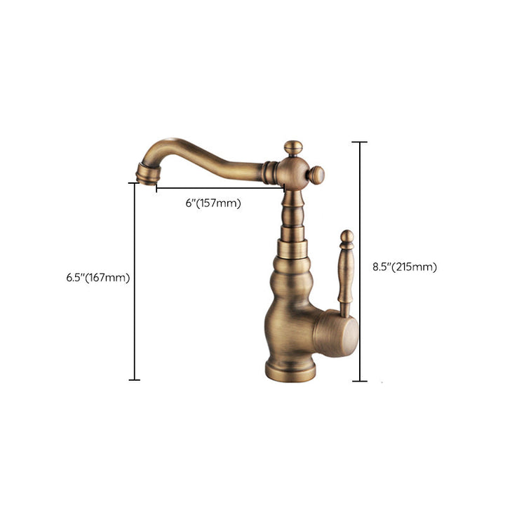 Lisslune | Deck Mounted Copper Roman Tub Faucet Double Handles Roman Tub Faucet Set