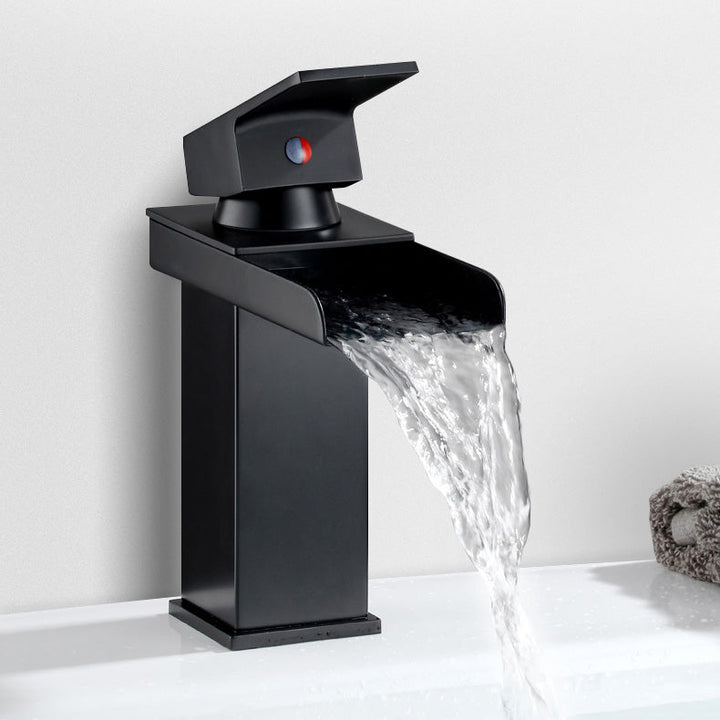 Lisslune | Basin faucet lever handle waterfall outlet bathroom fixture