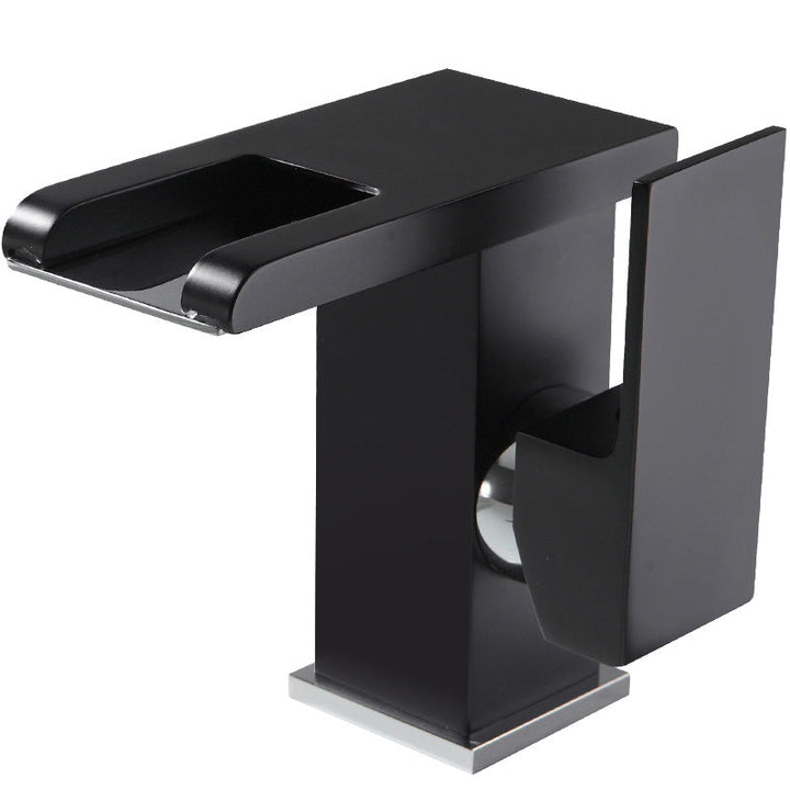 Lisslune | Basin faucet lever handle waterfall outlet bathroom fixture