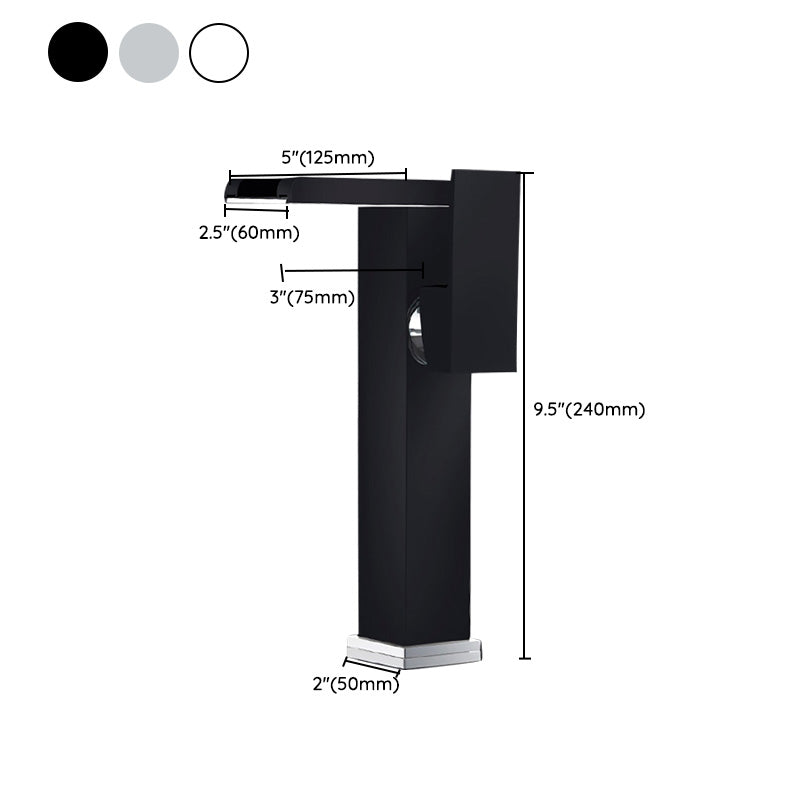 Lisslune | Basin faucet lever handle waterfall outlet bathroom fixture