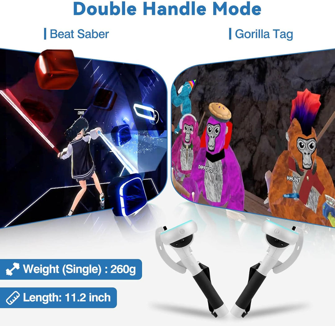 Lisslune | VR Controller Extension Handles for Meta Quest 2 – Kynaro