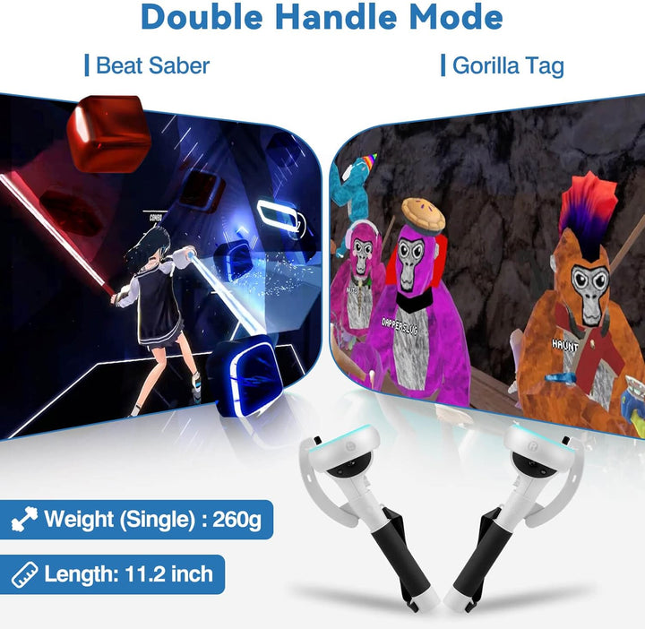 Lisslune | VR Controller Extension Handles for Meta Quest 2 – Kynaro