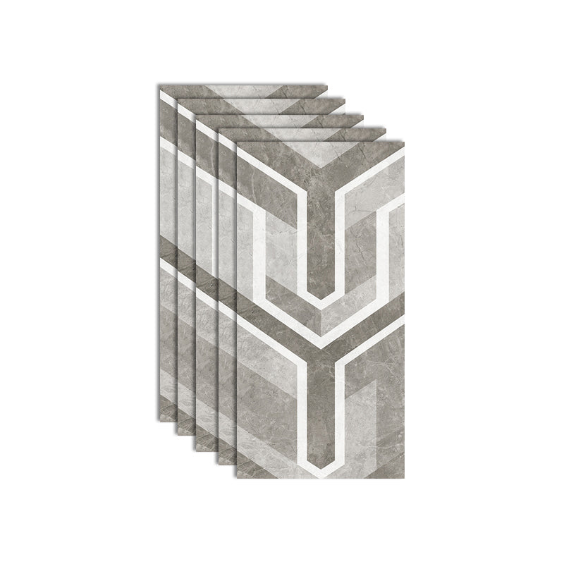 Lisslune | Plastic Peel and Stick Wall Tile Waterproof Single Panel Wallpaper with Rectangular Form