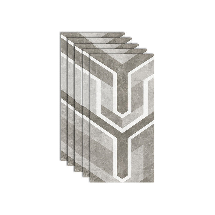 Lisslune | Plastic Peel and Stick Wall Tile Waterproof Single Panel Wallpaper with Rectangular Shape
