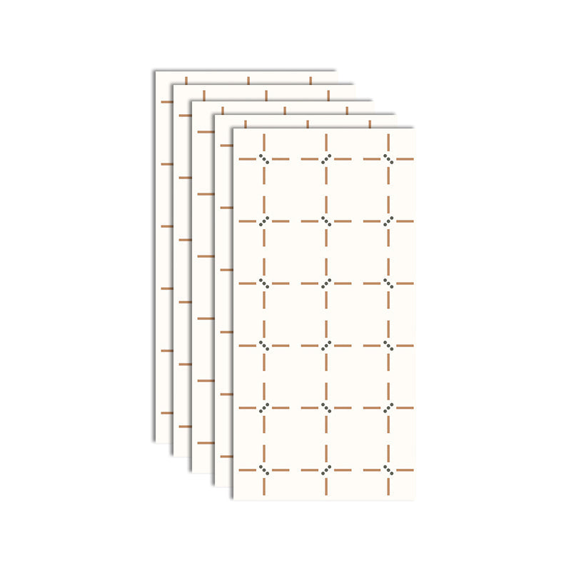Lisslune | Plastic Peel and Stick Wall Tile Waterproof Single Panel Wallpaper with Rectangular Form