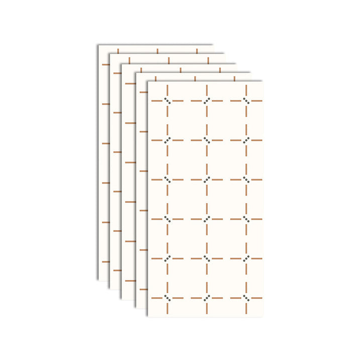 Lisslune | Plastic Peel and Stick Wall Tile Waterproof Single Panel Wallpaper with Rectangular Form
