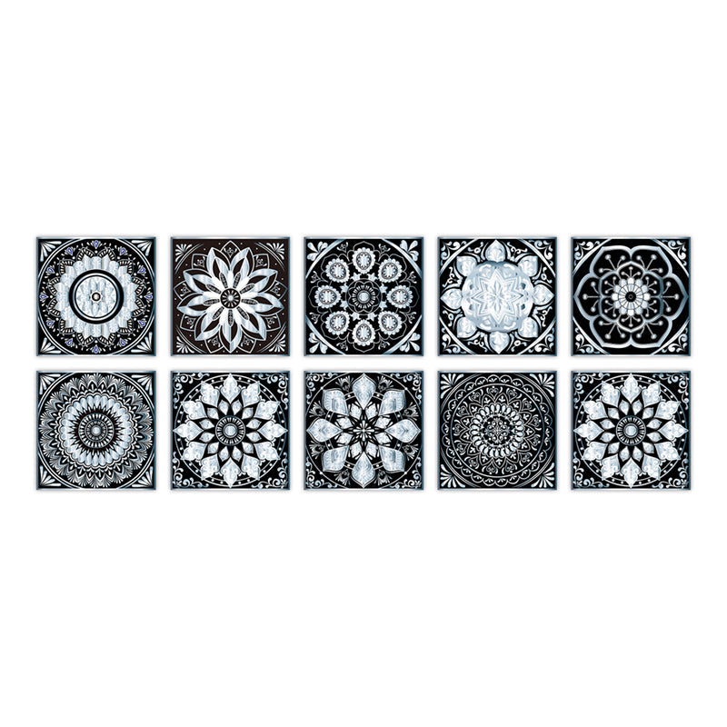 Lisslune | PVC Peel & Stick Mosaic Tile Square Mosaic Tiles Wallpaper with Waterproof