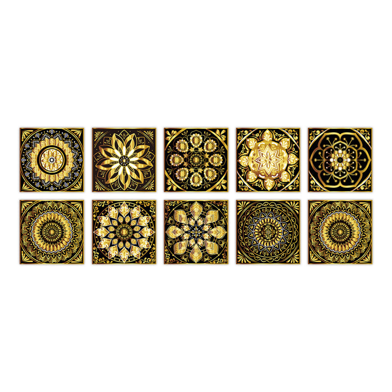 Lisslune | PVC Peel & Stick Mosaic Tile Square Mosaic Tiles Wallpaper with Waterproof