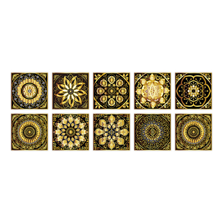 Lisslune | PVC Peel & Stick Mosaic Tile Square Mosaic Tiles Wallpaper with Waterproof