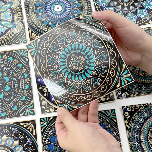 Lisslune | PVC Peel & Stick Mosaic Tile Square Mosaic Tiles Wallpaper with Waterproof