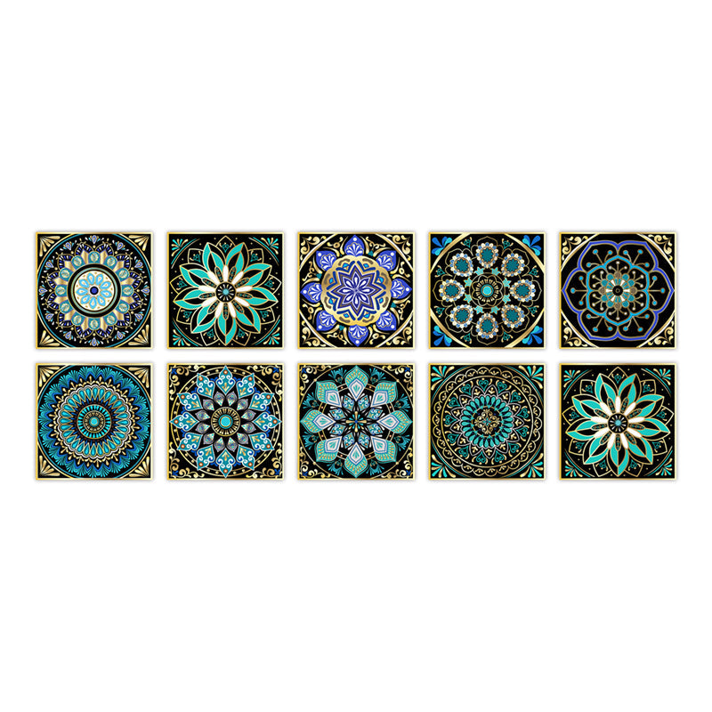 Lisslune | PVC Peel & Stick Mosaic Tile Square Mosaic Tiles Wallpaper with Waterproof