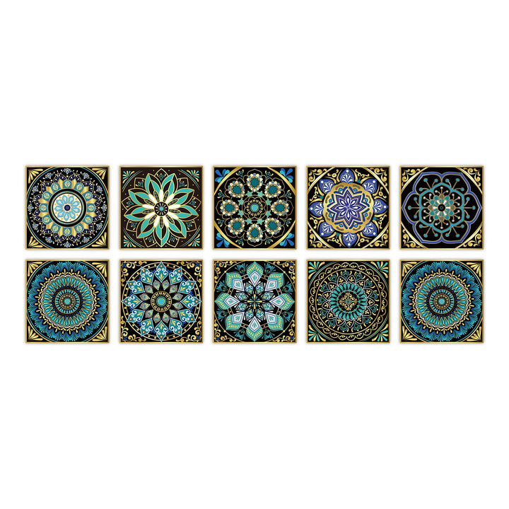 Lisslune | PVC Peel & Stick Mosaic Tile Square Mosaic Tiles Wallpaper with Waterproof