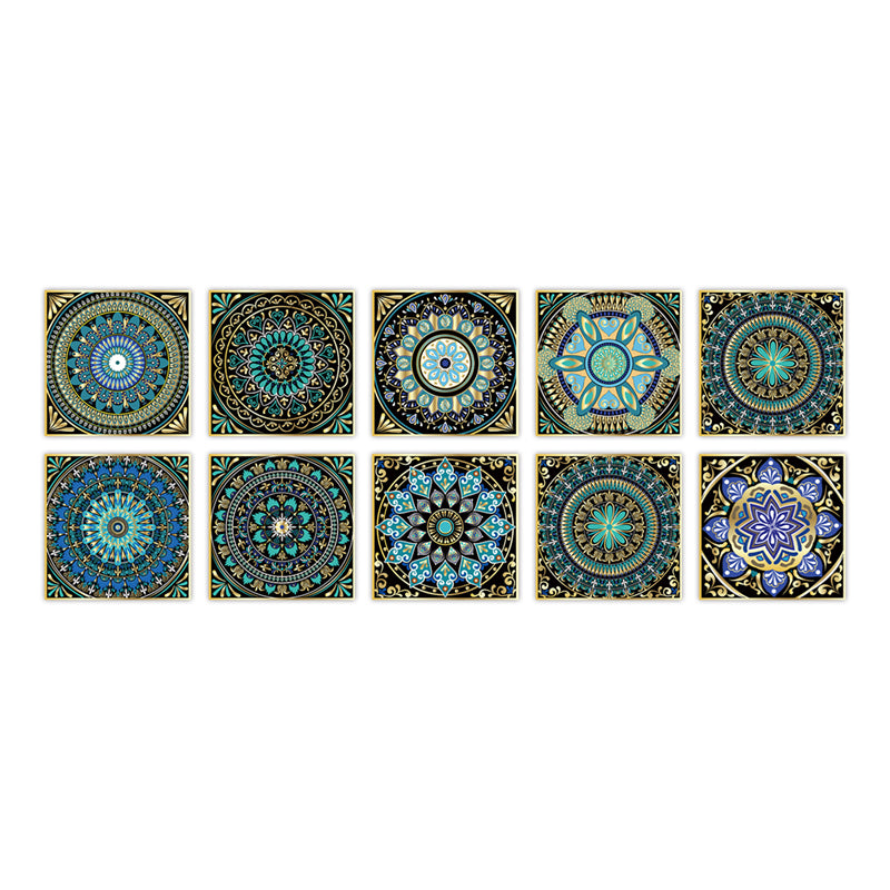 Lisslune | PVC Peel & Stick Mosaic Tile Square Mosaic Tiles Wallpaper with Waterproof