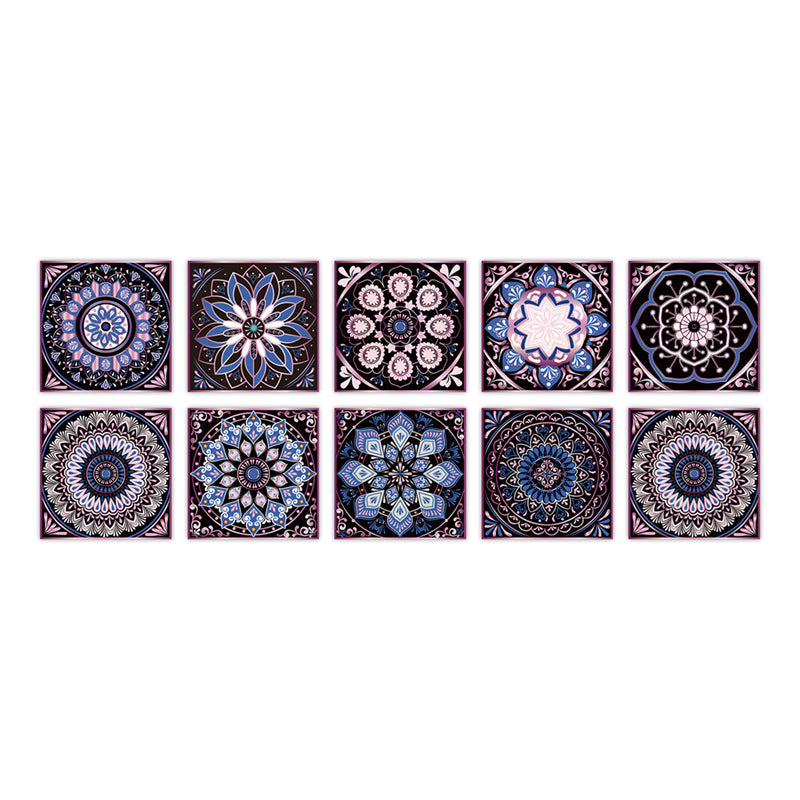 Lisslune | PVC Peel & Stick Mosaic Tile Square Mosaic Tiles Wallpaper with Waterproof