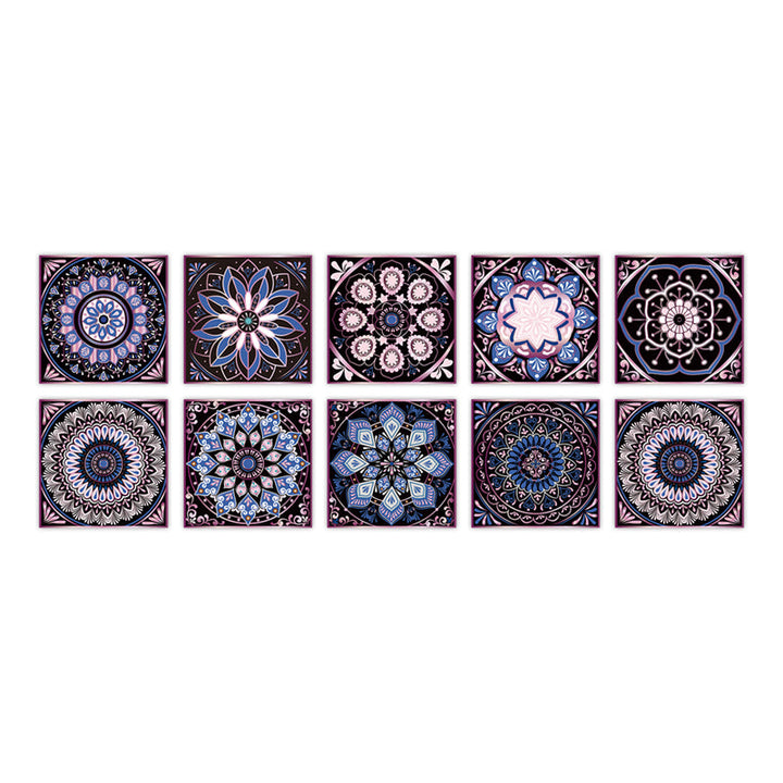 Lisslune | PVC Peel & Stick Mosaic Tile Square Mosaic Tiles Wallpaper with Waterproof