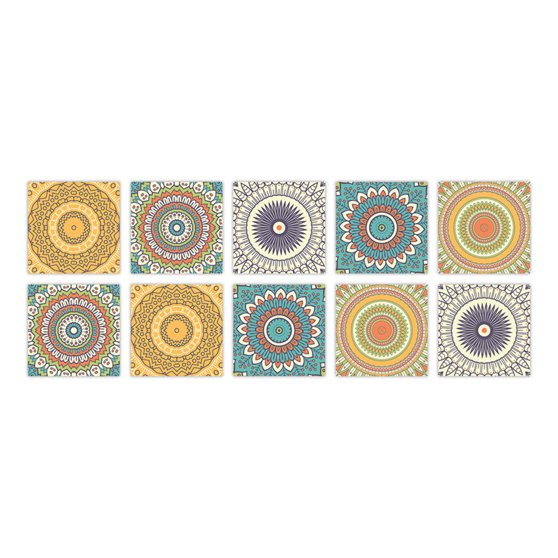 Lisslune | PVC Peel & Stick Mosaic Tile Square Mosaic Tiles Wallpaper with Waterproof