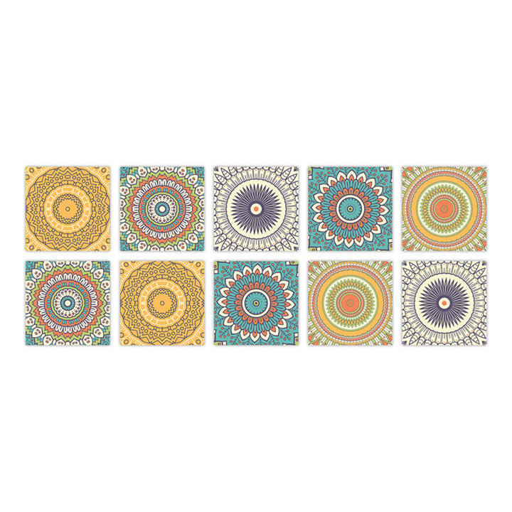Lisslune | PVC Peel & Stick Mosaic Tile Square Mosaic Tiles Wallpaper with Waterproof