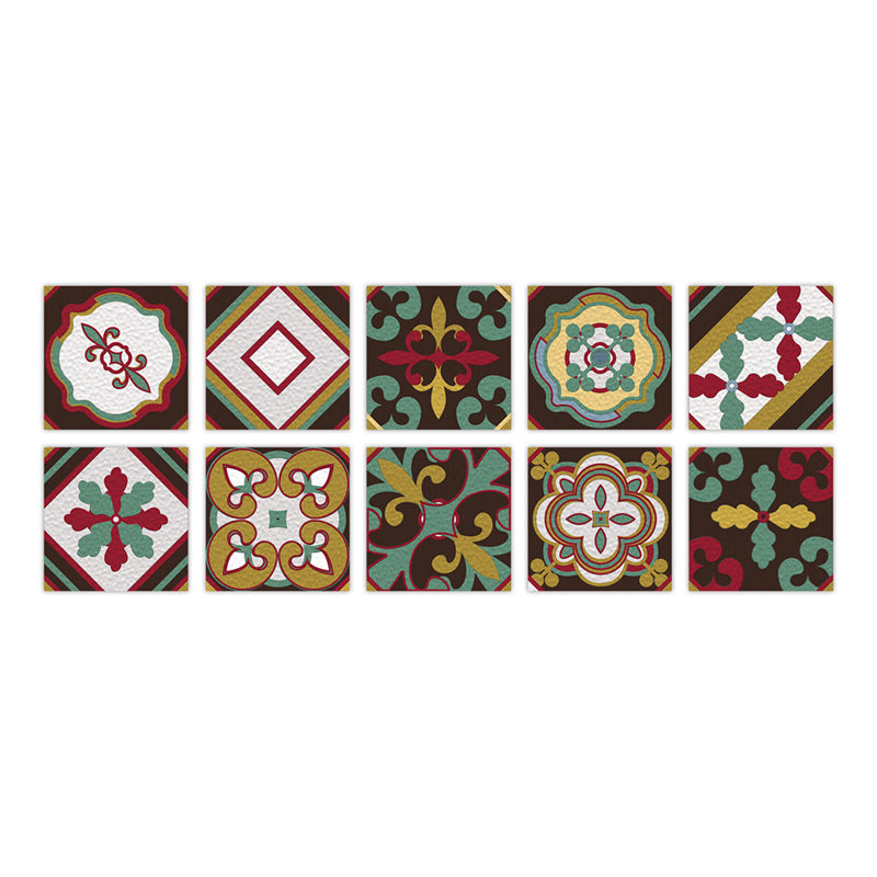 Lisslune | PVC Peel & Stick Mosaic Tile Square Mosaic Tiles Wallpaper with Waterproof