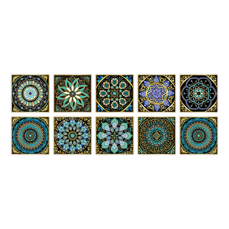 Lisslune | PVC Peel & Stick Mosaic Tile Square Mosaic Tiles Wallpaper with Waterproof