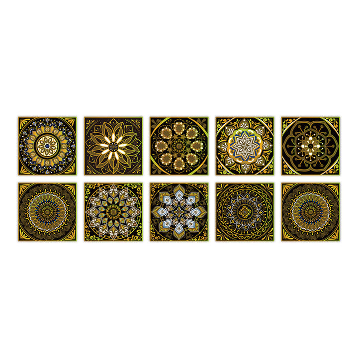 Lisslune | PVC Peel & Stick Mosaic Tile Square Mosaic Tiles Wallpaper with Waterproof