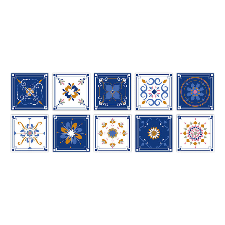 Lisslune | PVC Peel & Stick Mosaic Tile Square Mosaic Tiles Wallpaper with Waterproof