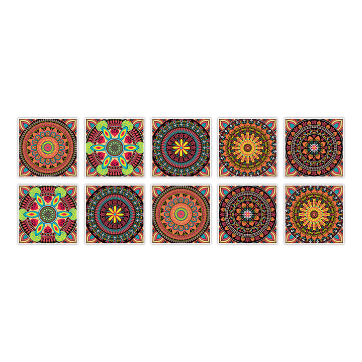 Lisslune | PVC Peel & Stick Mosaic Tile Square Mosaic Tiles Wallpaper with Waterproof