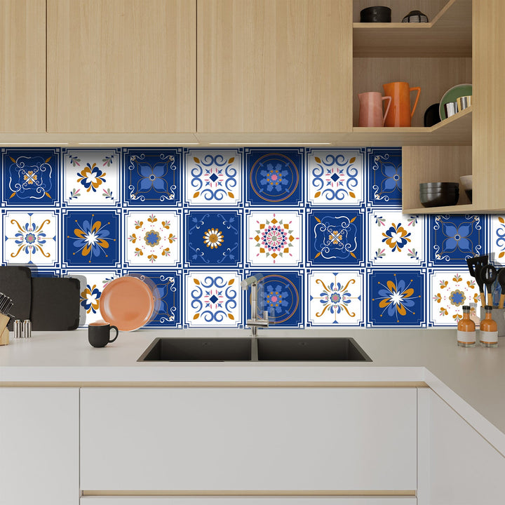 Lisslune | Square Peel & Stick Mosaic Tile PVC Waterproof Mosaic Tile Wallpaper