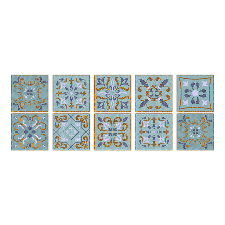 Lisslune | Square Peel & Stick Mosaic Tile PVC Waterproof Mosaic Tile Wallpaper