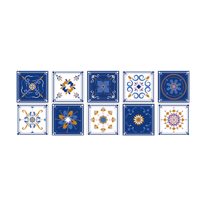 Lisslune | Square Peel & Stick Mosaic Tile PVC Waterproof Mosaic Tile Wallpaper