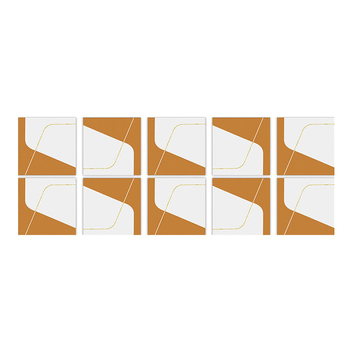 Lisslune | Square Peel & Stick Mosaic Tile PVC Waterproof Mosaic Tile Wallpaper