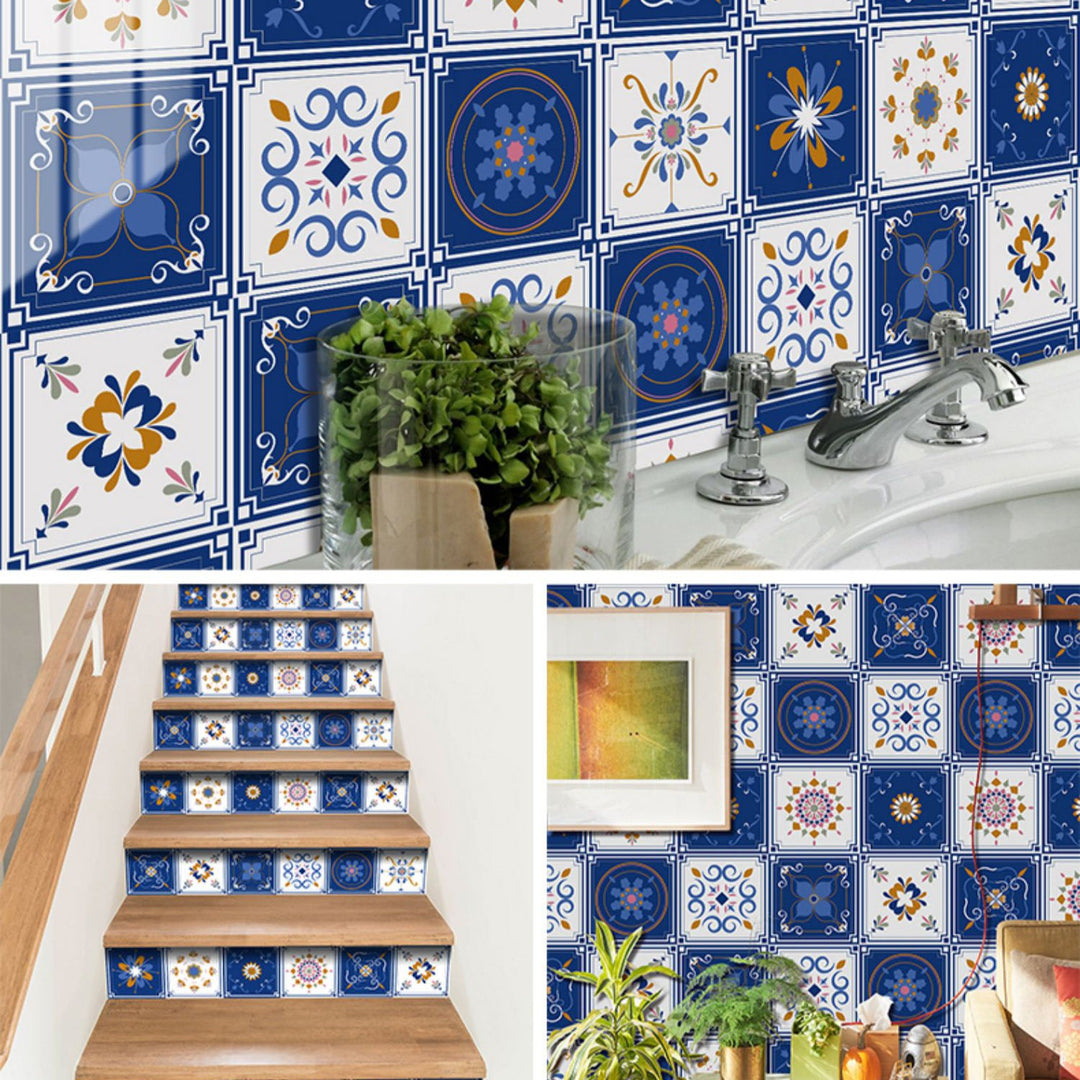 Lisslune | Square Peel & Stick Mosaic Tile PVC Waterproof Mosaic Tile Wallpaper