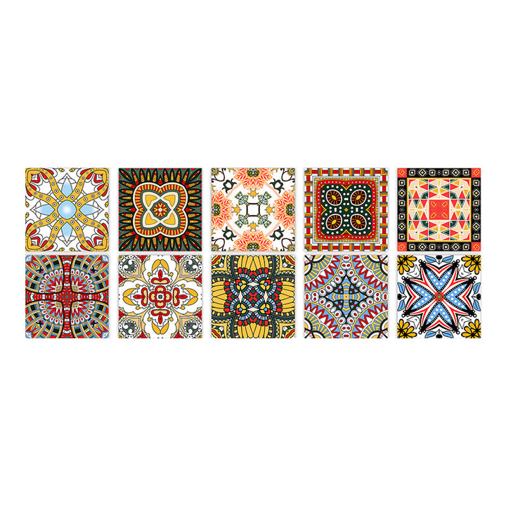Lisslune | Square Peel & Stick Mosaic Tile PVC Waterproof Mosaic Tile Wallpaper