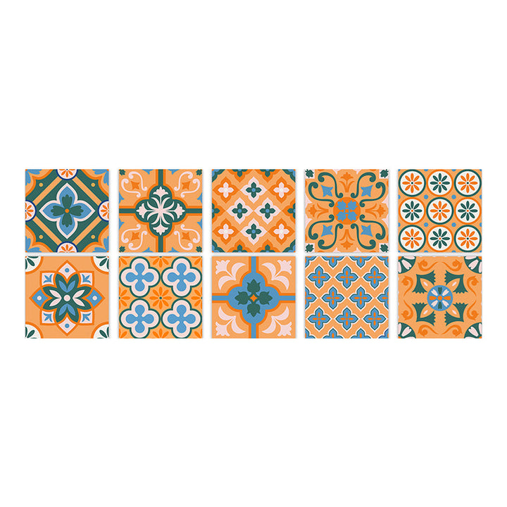 Lisslune | Square Peel & Stick Mosaic Tile PVC Waterproof Mosaic Tile Wallpaper