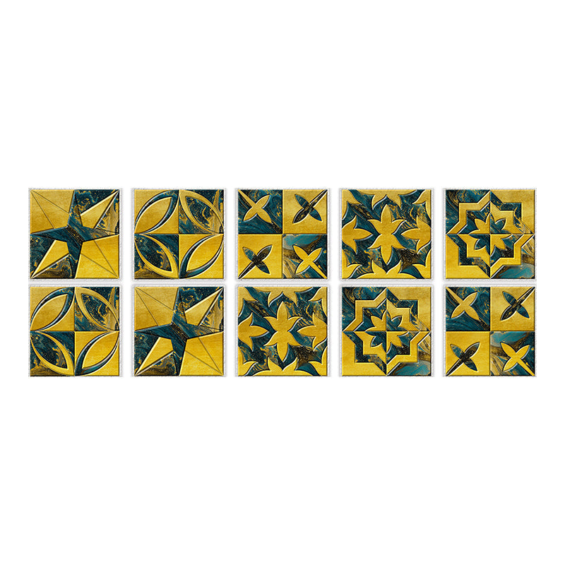 Lisslune | Square Peel & Stick Mosaic Tile PVC Waterproof Mosaic Tile Wallpaper