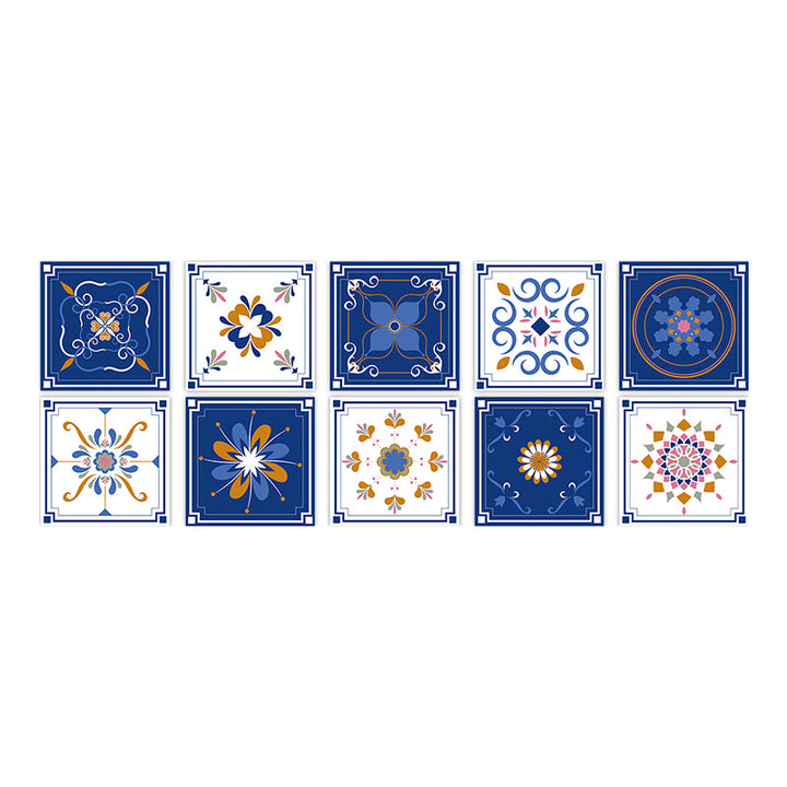 Lisslune | Square Peel & Stick Mosaic Tile PVC Waterproof Mosaic Tile Wallpaper