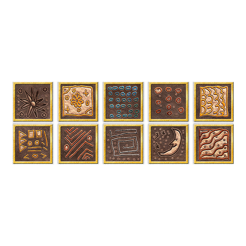 Lisslune | Square Peel & Stick Mosaic Tile PVC Waterproof Mosaic Tile Wallpaper