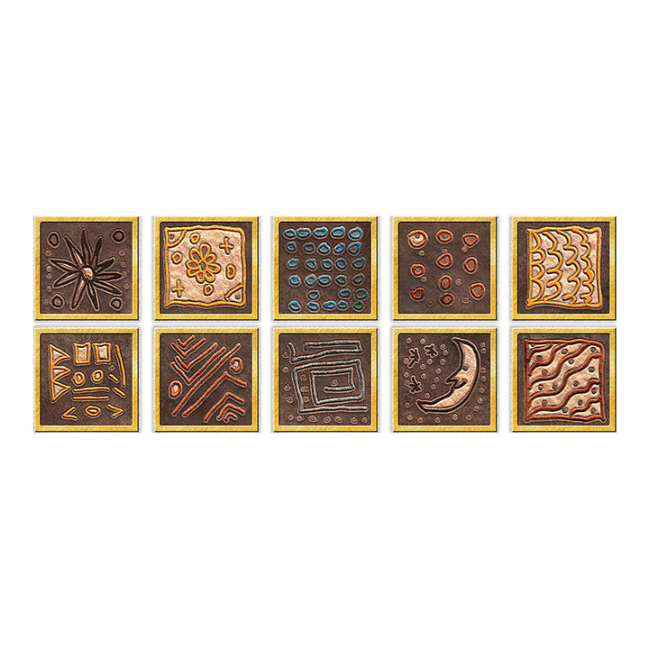 Lisslune | Square Peel & Stick Mosaic Tile PVC Waterproof Mosaic Tile Wallpaper