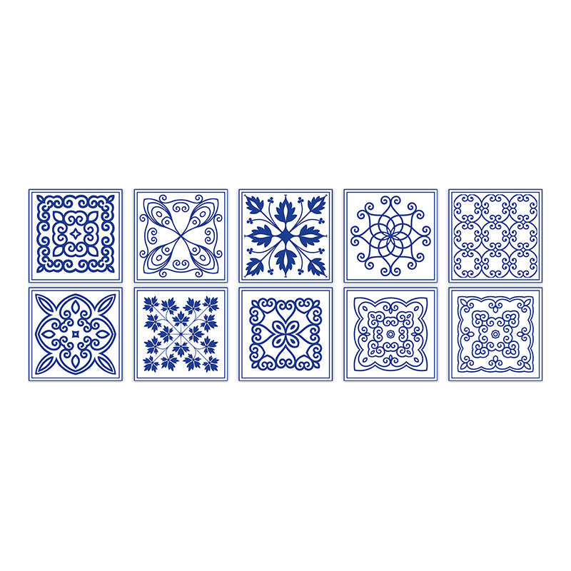 Lisslune | Square Peel & Stick Mosaic Tile PVC Waterproof Mosaic Tile Wallpaper