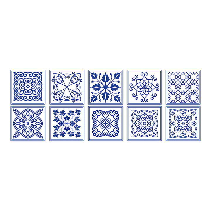 Lisslune | Square Peel & Stick Mosaic Tile PVC Waterproof Mosaic Tile Wallpaper
