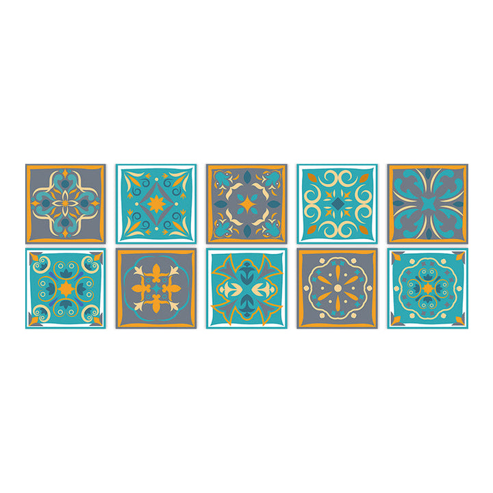 Lisslune | Square Peel & Stick Mosaic Tile PVC Waterproof Mosaic Tile Wallpaper