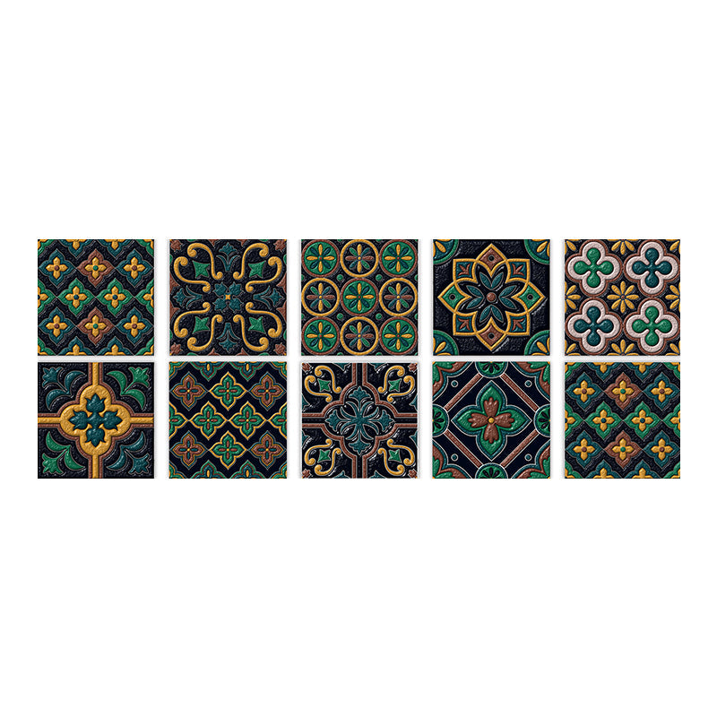 Lisslune | Square Peel & Stick Mosaic Tile PVC Waterproof Mosaic Tile Wallpaper