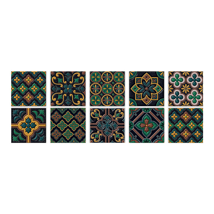 Lisslune | Square Peel & Stick Mosaic Tile PVC Waterproof Mosaic Tile Wallpaper