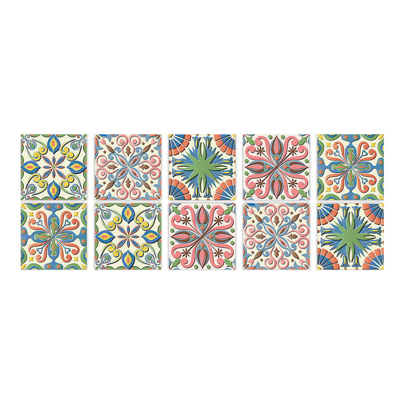 Lisslune | Square Peel & Stick Mosaic Tile PVC Waterproof Mosaic Tile Wallpaper