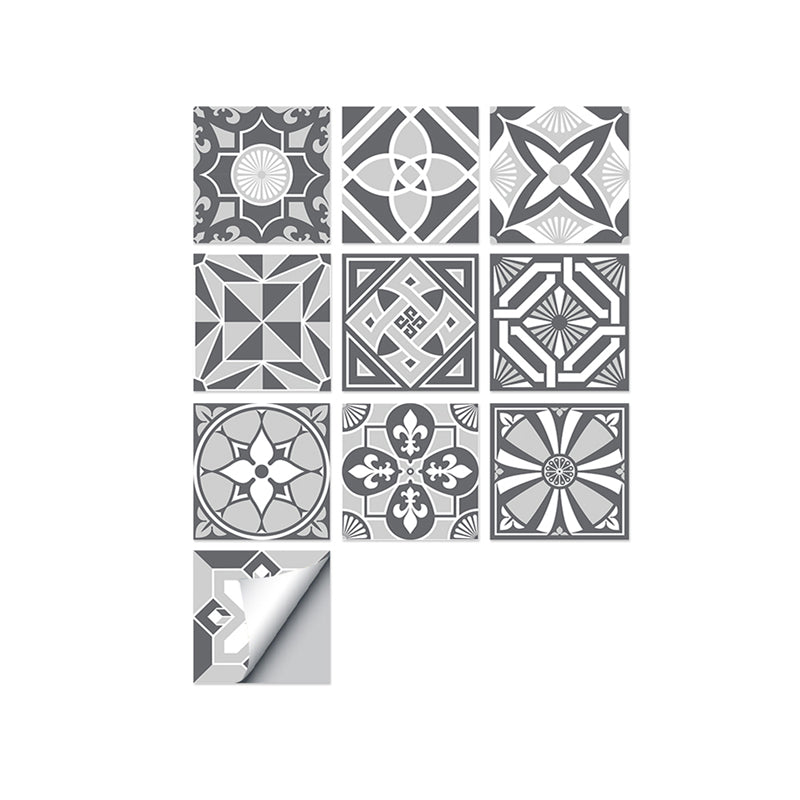 Lisslune | Square Peel & Stick Mosaic Tiles PVC Mosaic Tiles Wallpaper with Waterproof